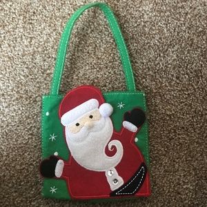small toddler felt Santa purse